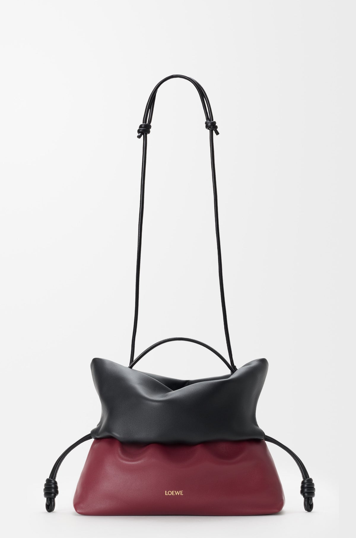 Loewe Flamenco Rolled bag in bicolour mellow nappa lambskin