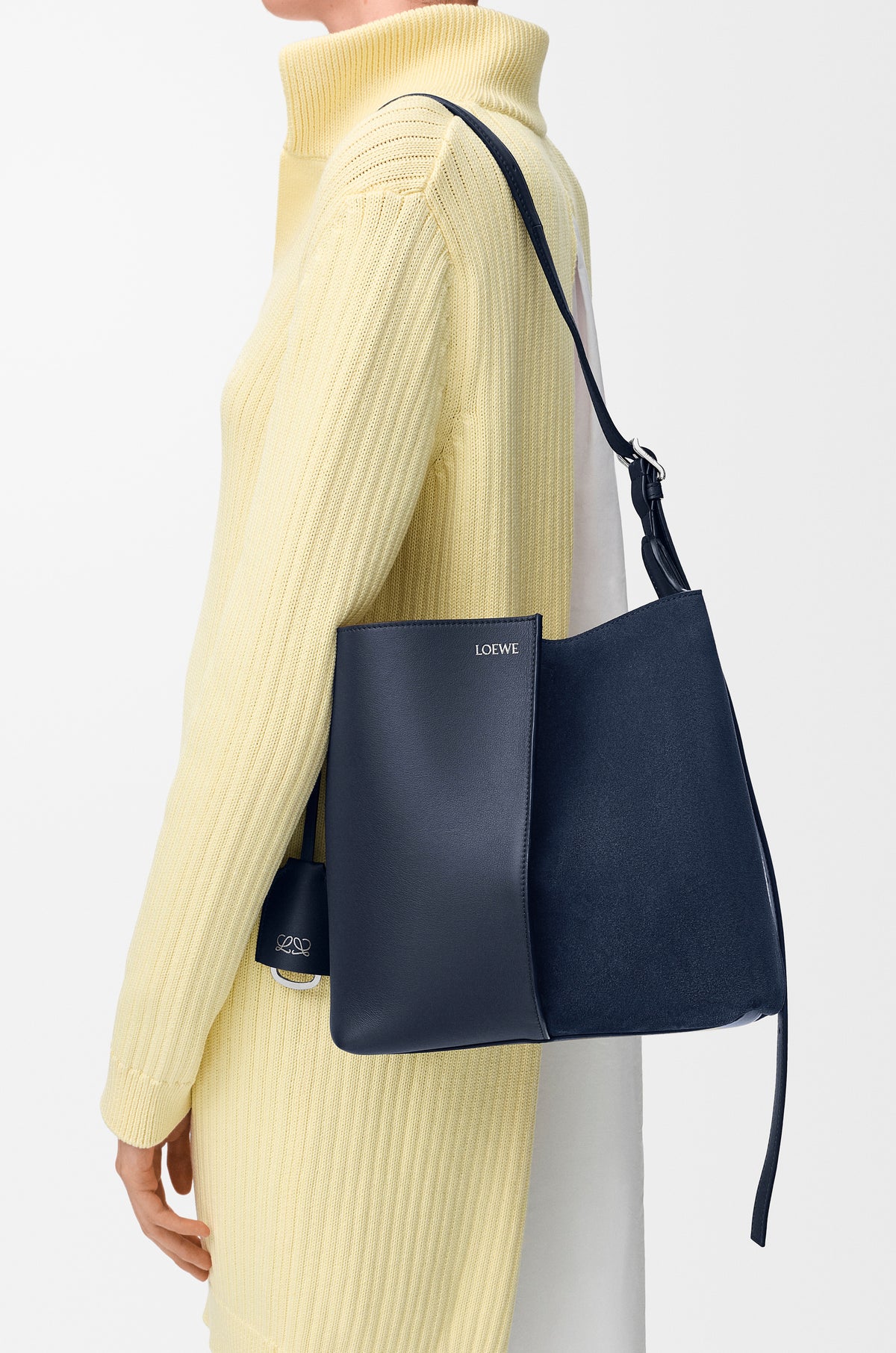 Loewe Medium Bilbao bucket in soft calfskin and suede