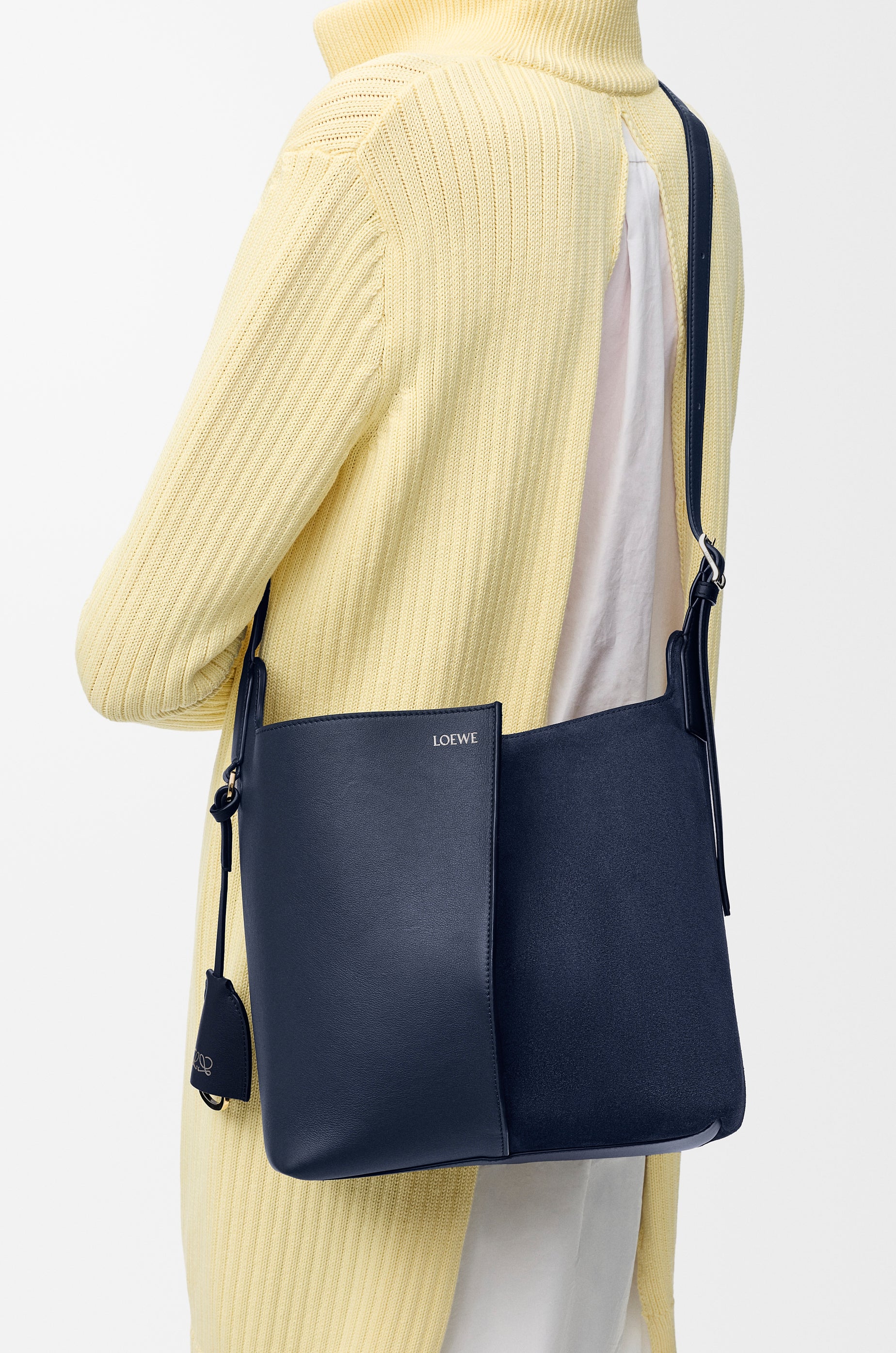 Loewe Medium Bilbao bucket in soft calfskin and suede