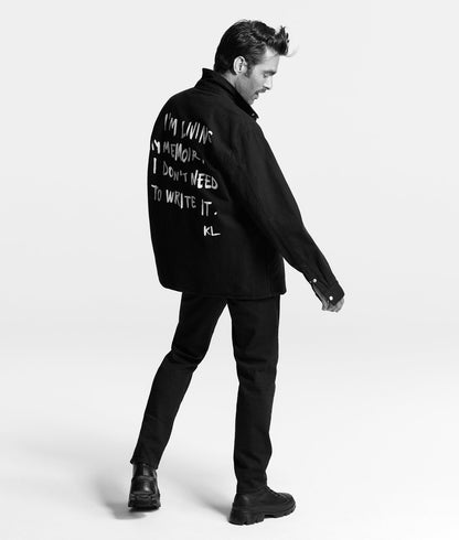 Karl Lagerfeld Karl Quote Overshirt Black/Black