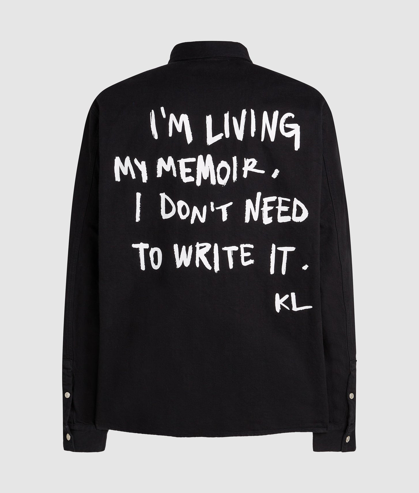 Karl Lagerfeld Karl Quote Overshirt Black/Black