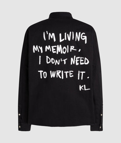 Karl Lagerfeld Karl Quote Overshirt Black/Black