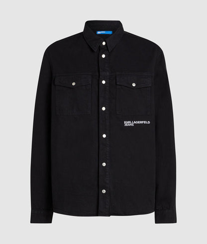 Karl Lagerfeld Karl Quote Overshirt Black/Black