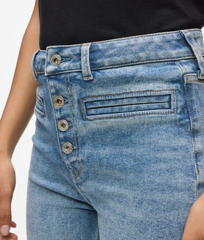 KarlLagerfeld Shearling Moon Shoulder Bag Black/White