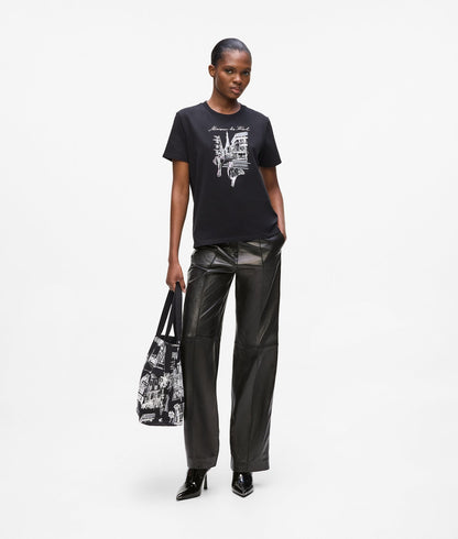 Karl Lagerfeld Leather Pants Black