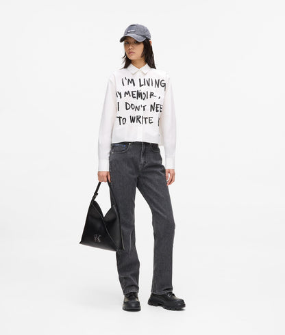 Karl Lagerfeld Karl Quote Shirt White