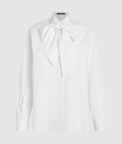 Karl Lagerfeld Karl Dna Bow Detail Shirt White