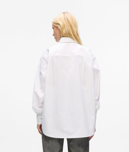 Karl Lagerfeld Signature Poplin Shirt White