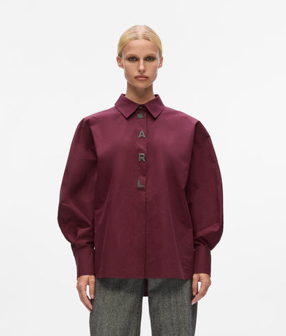 KarlLagerfeld Ksignature Medium Crossbody Bag Windsor Wine