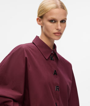 KarlLagerfeld Ksignature Medium Crossbody Bag Windsor Wine