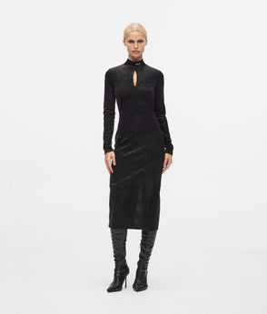 KarlLagerfeld Rue St-Guillaume Rhinestone Tote Bag Black Embellishment