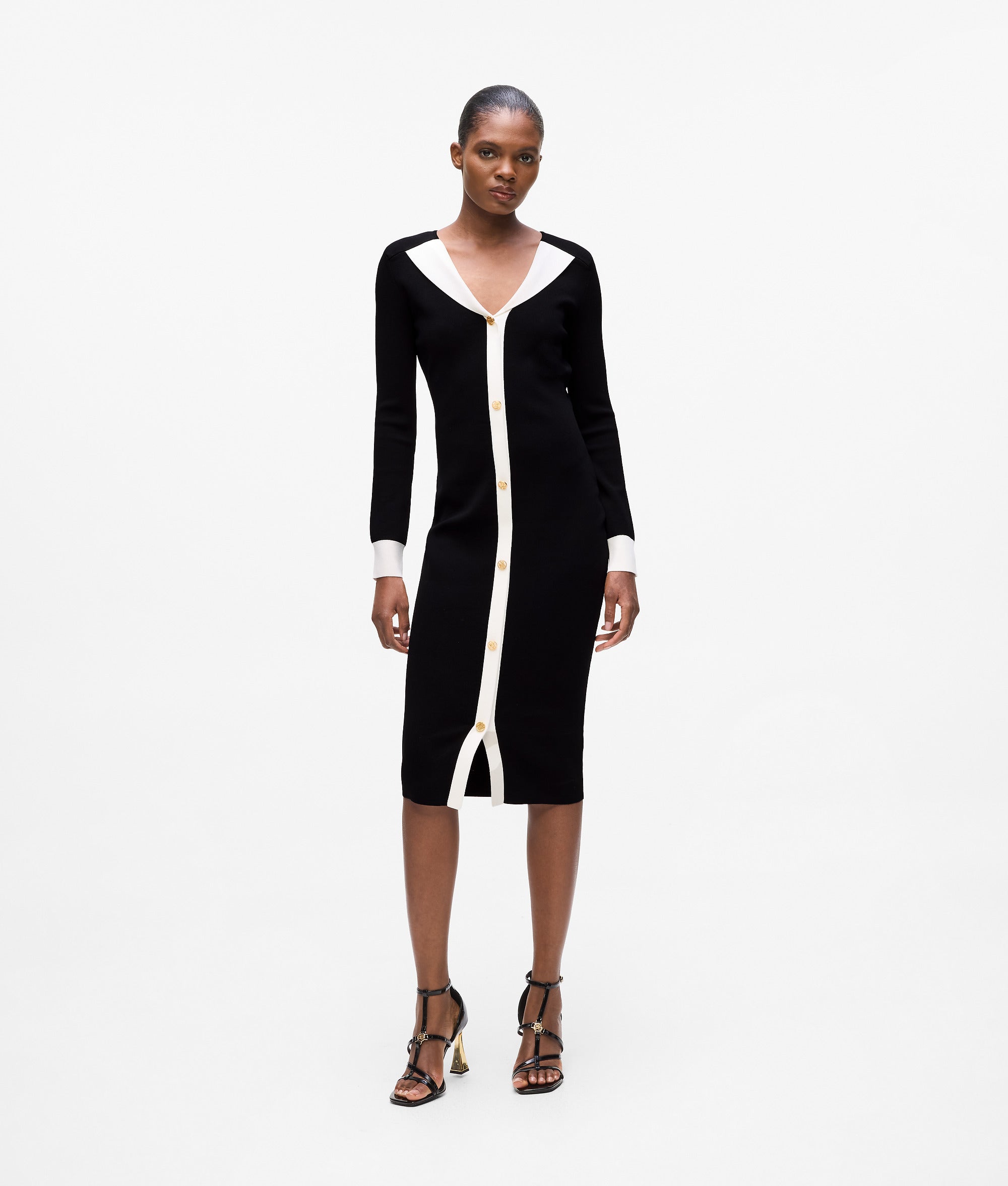 Karl Lagerfeld Karl Dna Knit Dress Black/White