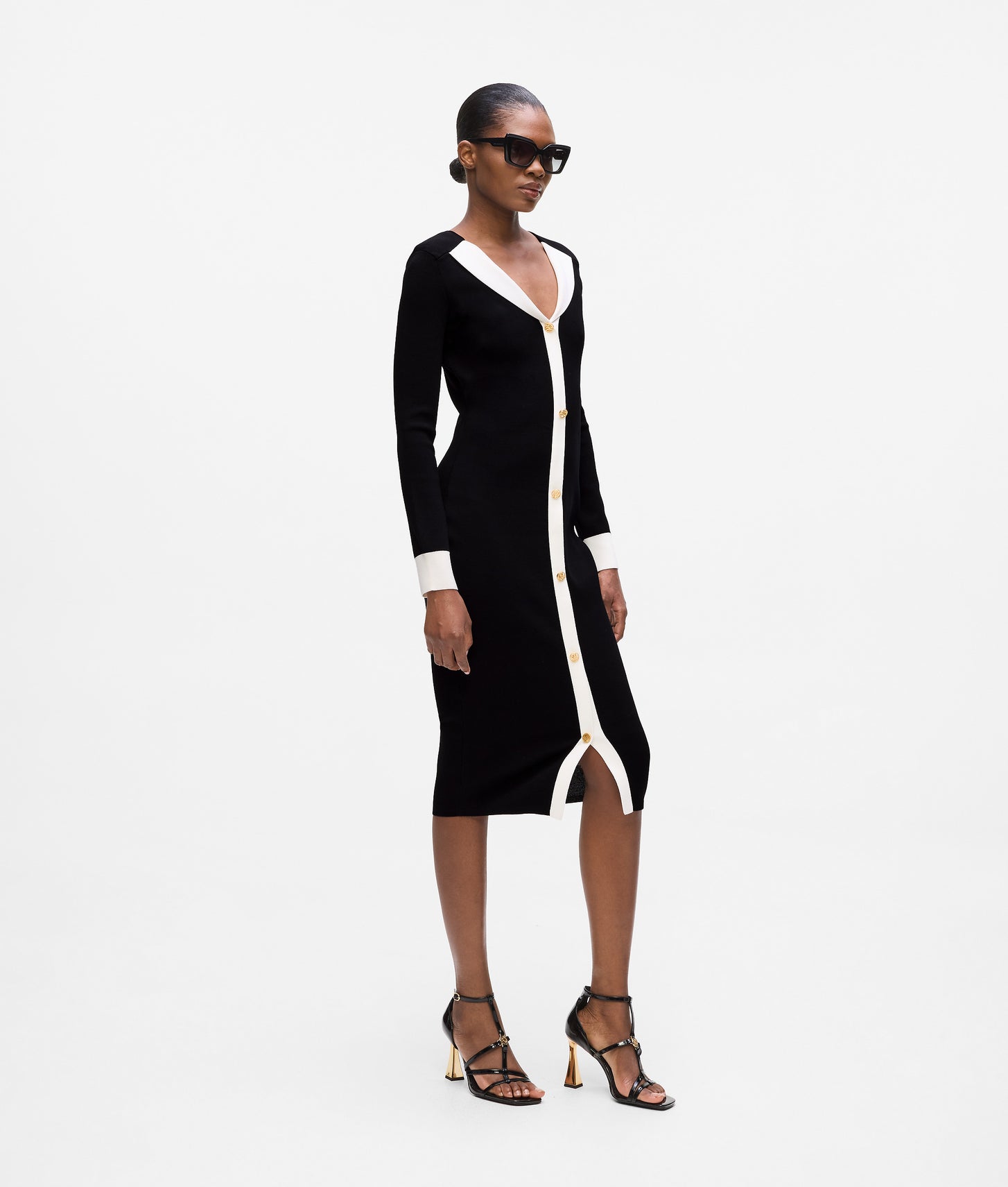 Karl Lagerfeld Karl Dna Knit Dress Black/White