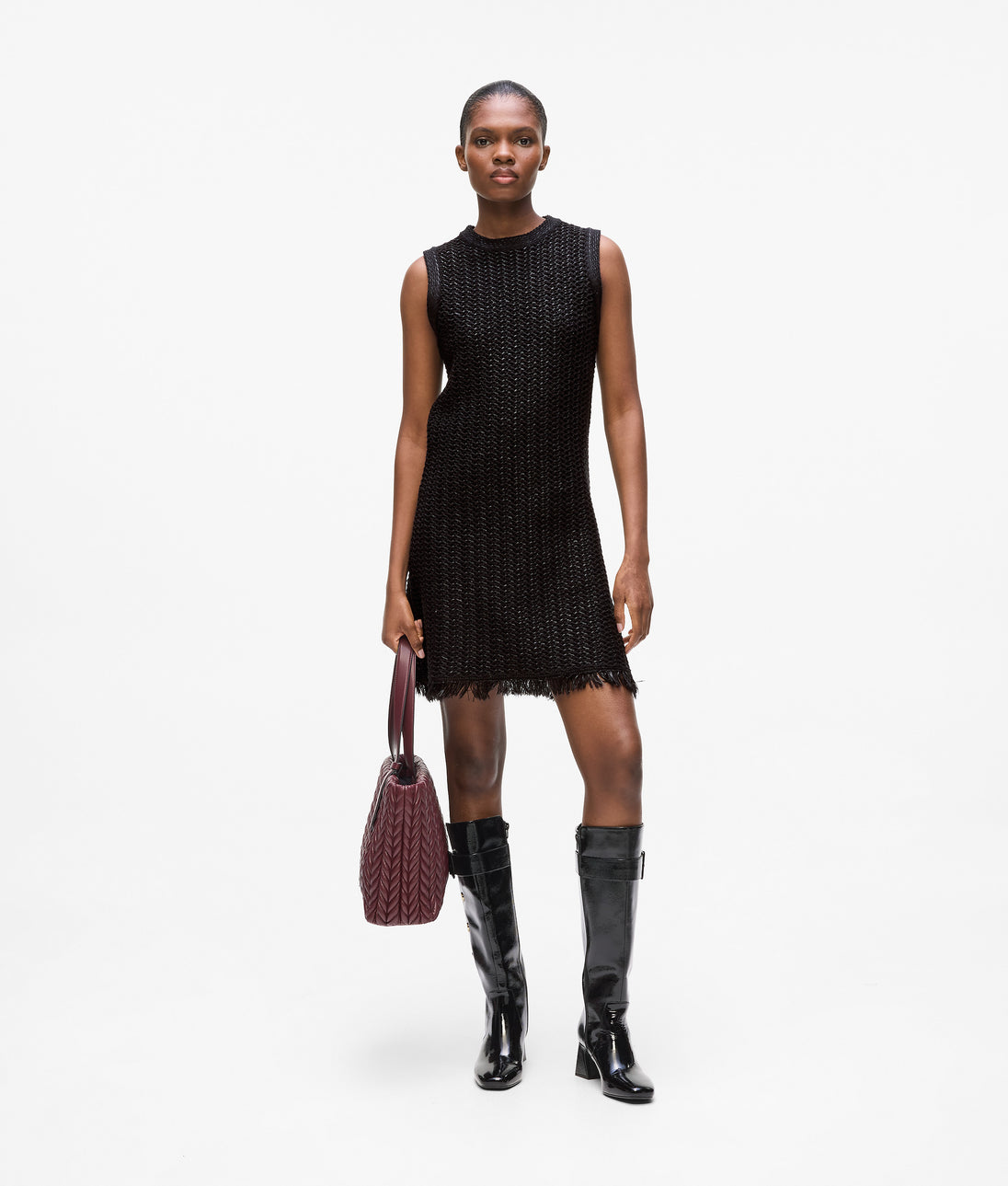 KarlLagerfeld Kweave Medium Tote Bag Windsor Wine
