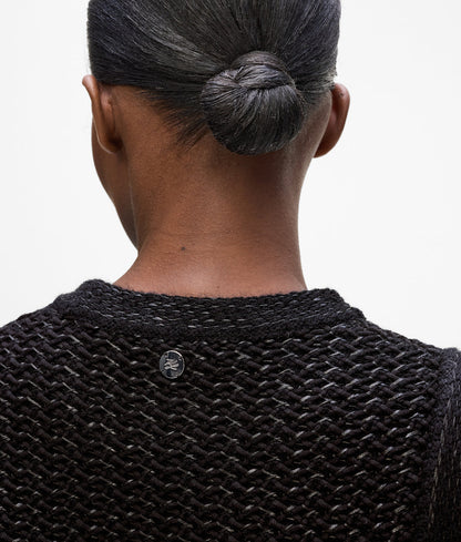 KarlLagerfeld Kautograph Small Glossy Bucket Bag Tobacco