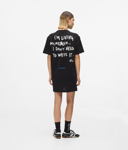 Karl Lagerfeld Karl Quote T-Shirt Dress Black