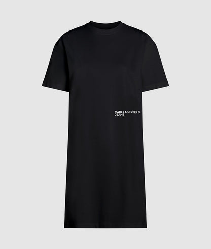 Karl Lagerfeld Karl Quote T-Shirt Dress Black
