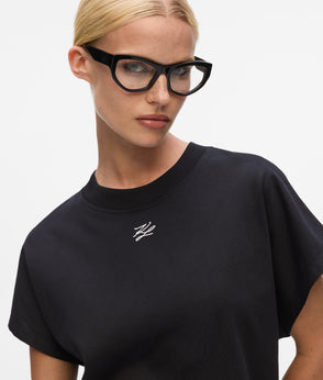 KarlLagerfeld Ksignature Sequin Crossbody Bag Herringbone Sequins