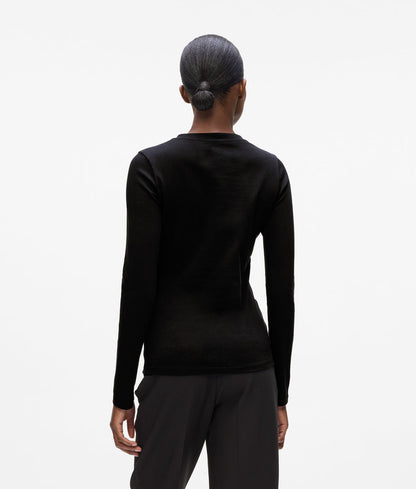 KarlLagerfeld Kcircle Perforated Small Tote Bag Windsor Wine