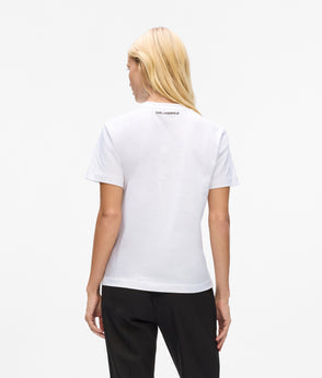 KarlLagerfeld Ikon Pebble Moon Shoulder Bag Black