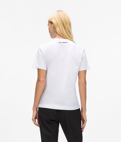 KarlLagerfeld Ikon Pebble Moon Shoulder Bag Black