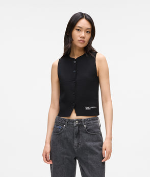 KarlLagerfeld Logo Nylon Sling Bag Black