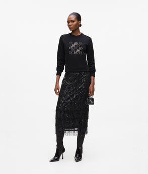 KarlLagerfeld Ikon Nylon Small Bucket Bag Black