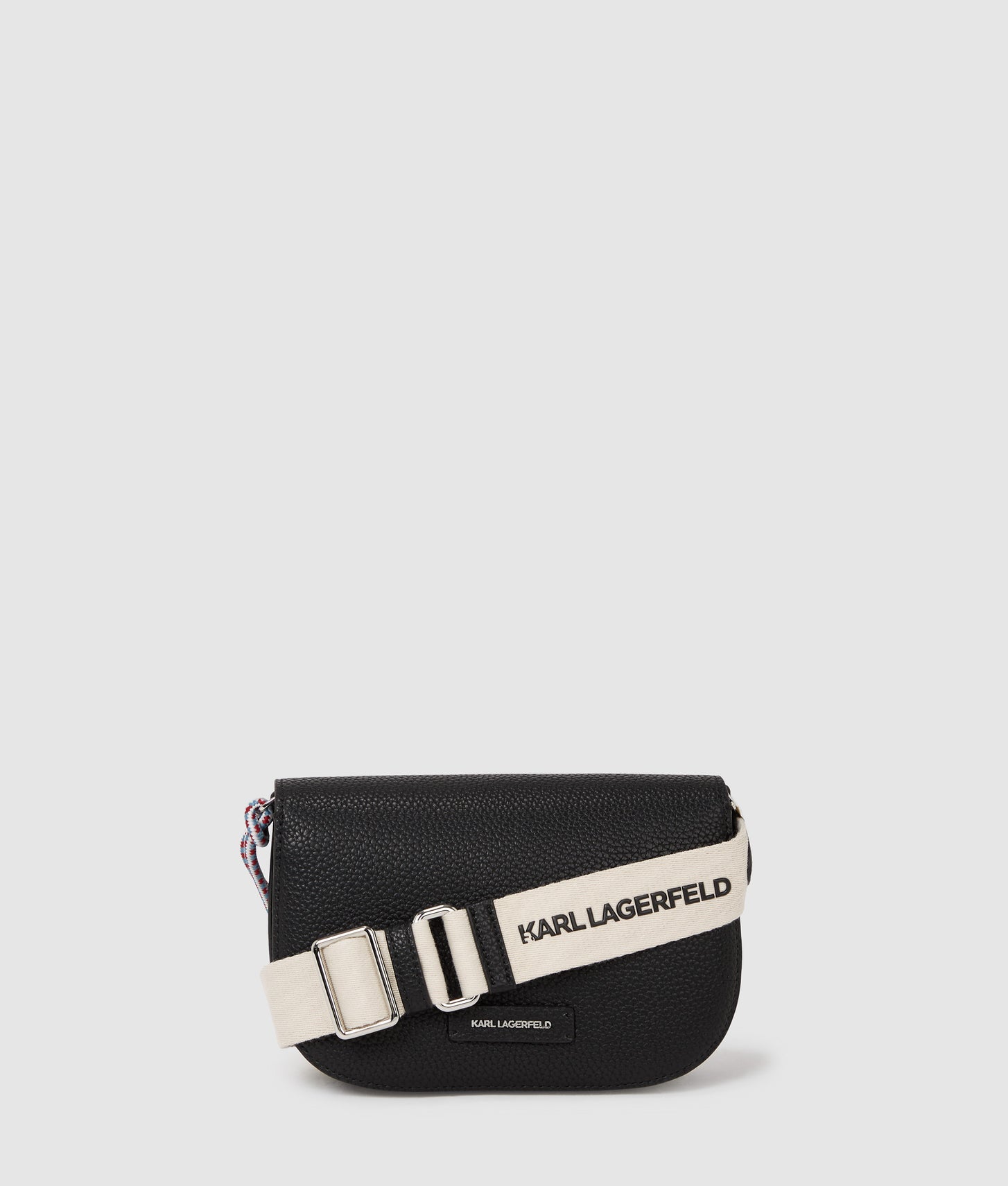 KarlLagerfeld Ikon Pebble Crossbody Bag Black