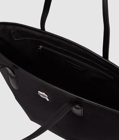 KarlLagerfeld Ikon Nylon Tote Bag Black