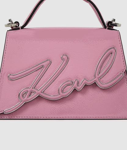 KarlLagerfeld Ksignature Small Crossbody Bag Cyclamen