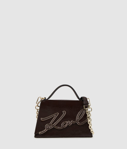 KarlLagerfeld Ksignature Small Crossbody Bag Tobacco