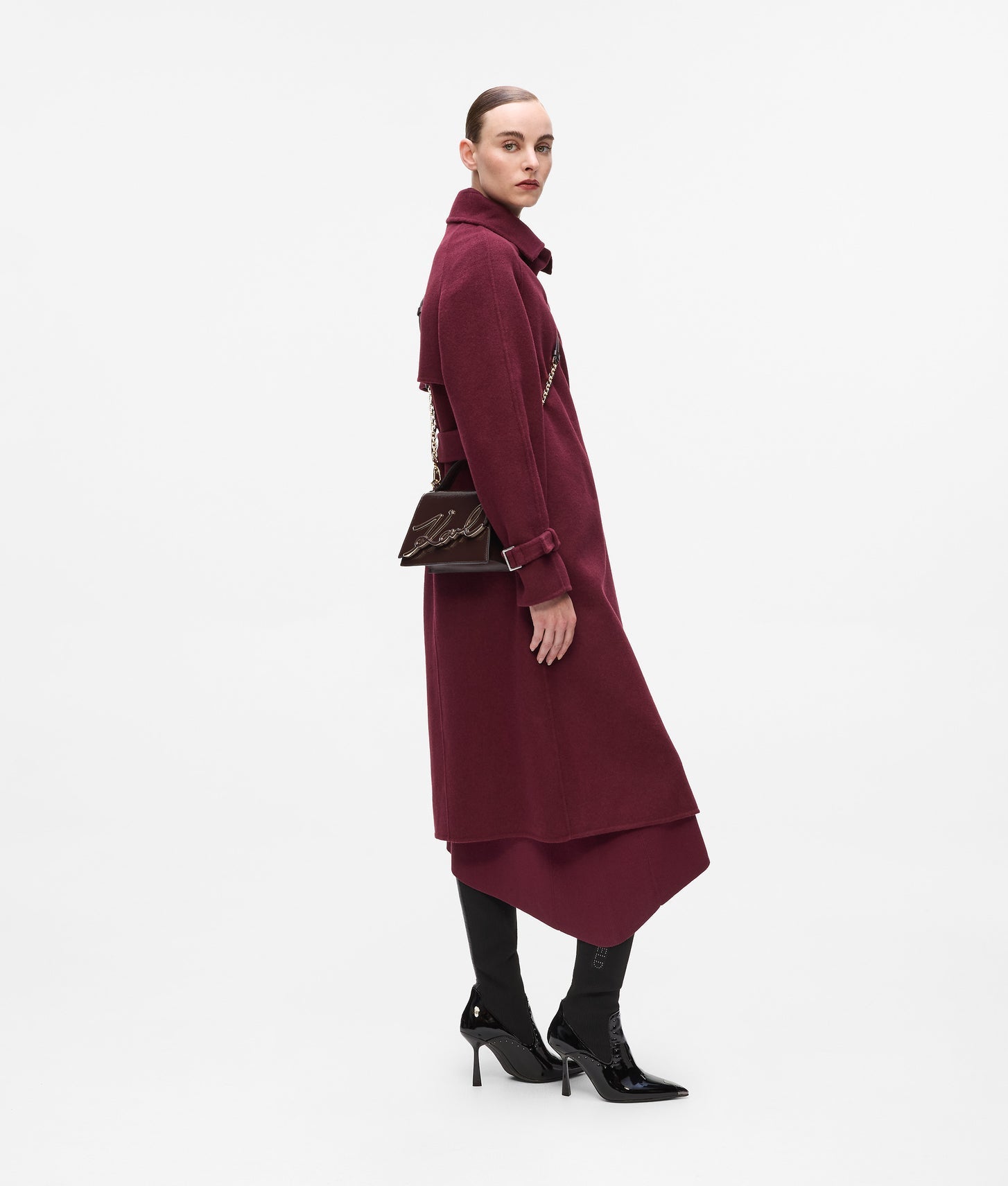 KarlLagerfeld Ksignature Small Crossbody Bag Tobacco