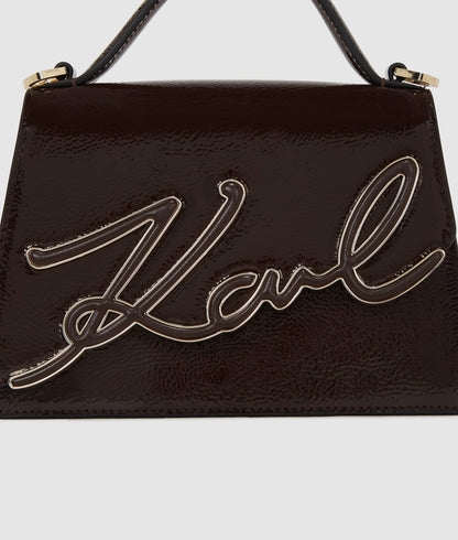 KarlLagerfeld Ksignature Small Crossbody Bag Tobacco