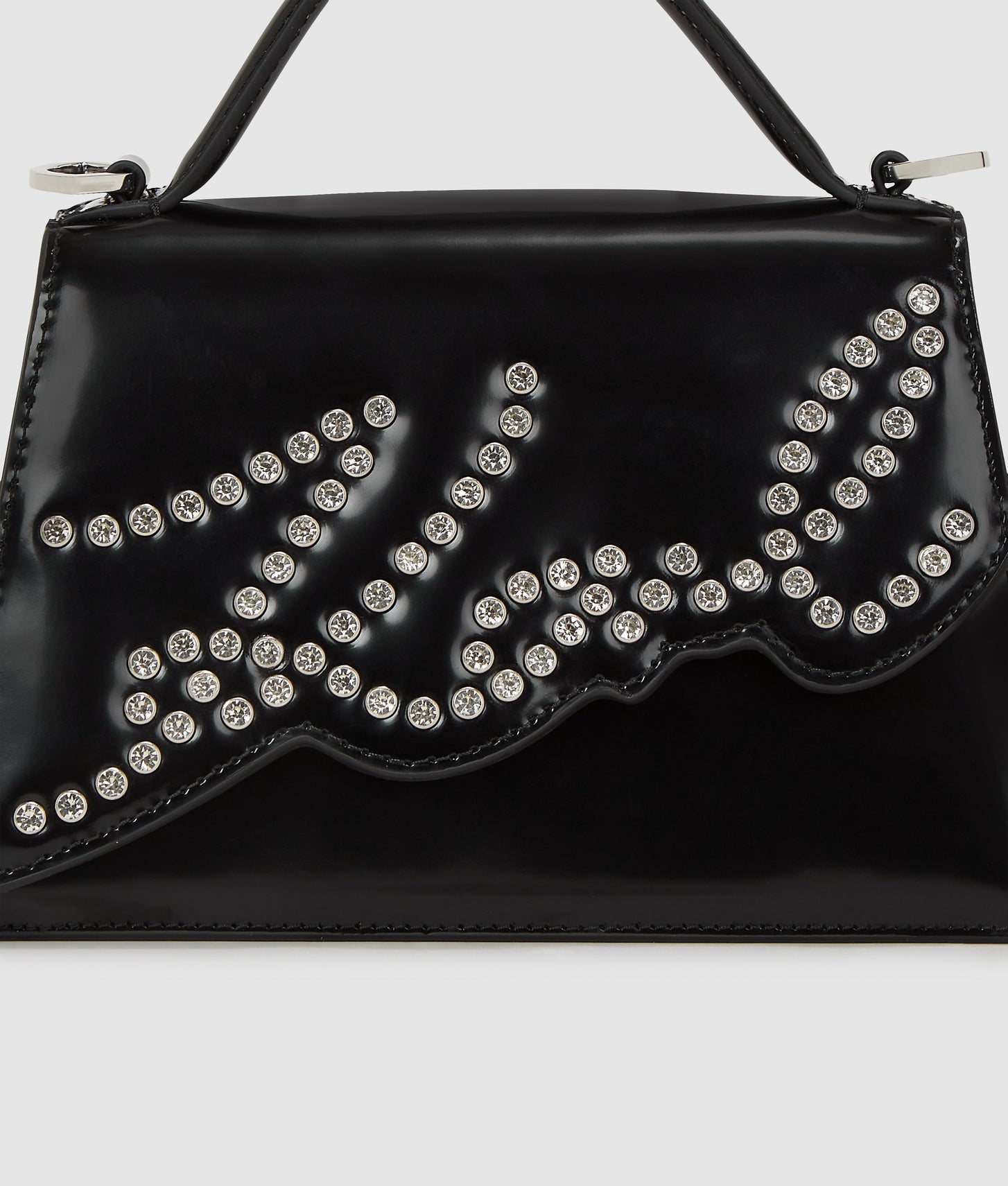 KarlLagerfeld Ksignature Small Studded Crossbody Bag Black
