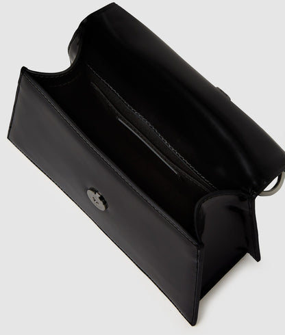 KarlLagerfeld Ksignature Small Studded Crossbody Bag Black