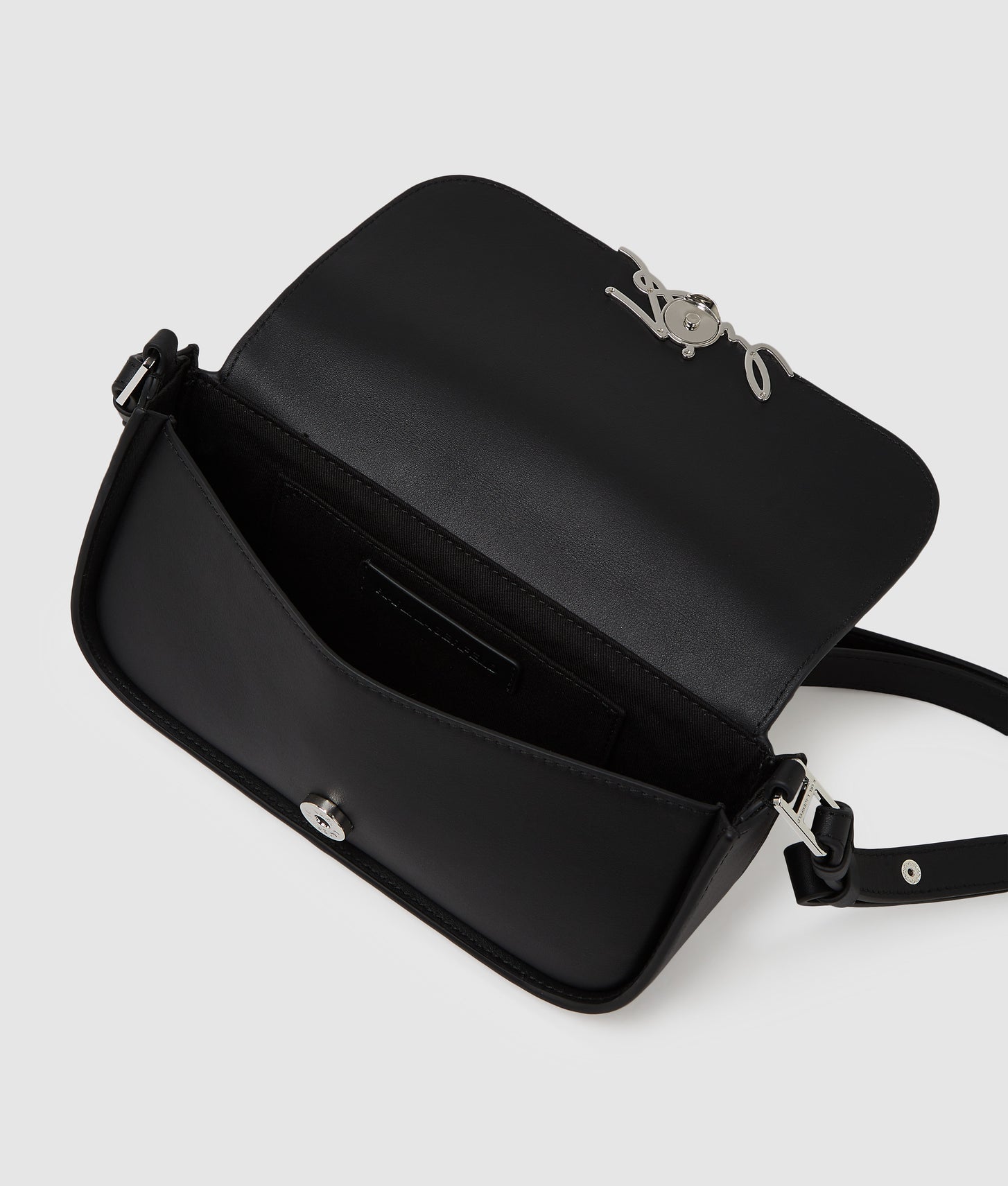 KarlLagerfeld Ksignature Sequin Crossbody Bag Herringbone Sequins