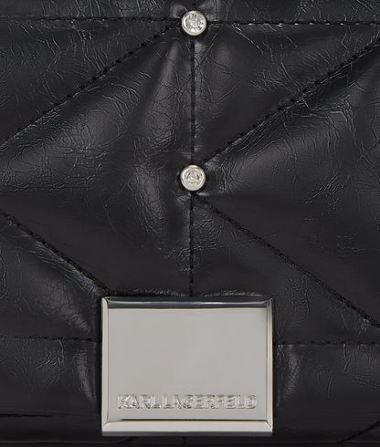 KarlLagerfeld Kkuilt Small Crossbody Bag Black-Nickel