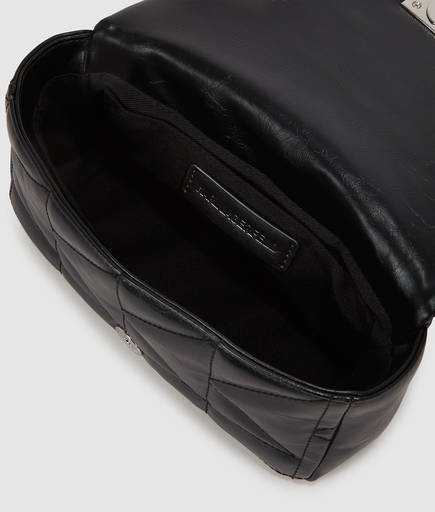 KarlLagerfeld Kkuilt Small Crossbody Bag Black-Nickel