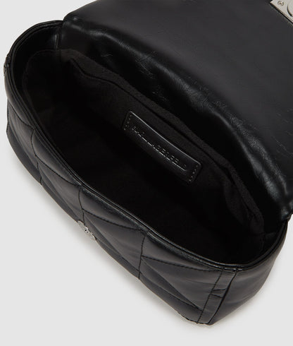 KarlLagerfeld Kkuilt Small Crossbody Bag Black-Nickel