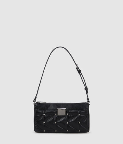 KarlLagerfeld Kkuilt Small Shoulder Bag Black-Nickel