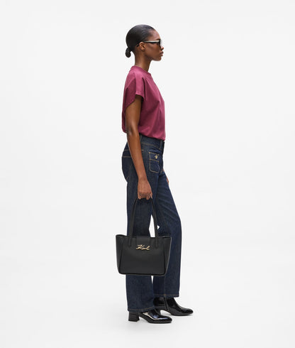 KarlLagerfeld Ksignature Small Tote Bag Black/Gold