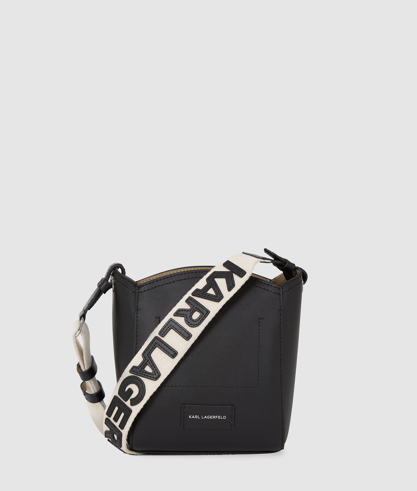 KarlLagerfeld Kcircle Small Bucket Bag Black