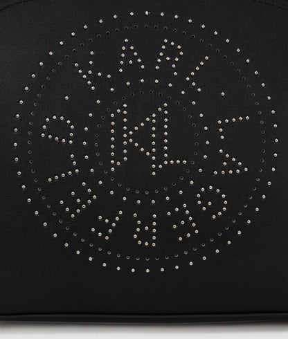 KarlLagerfeld Kcircle Small Studded Tote Bag Black