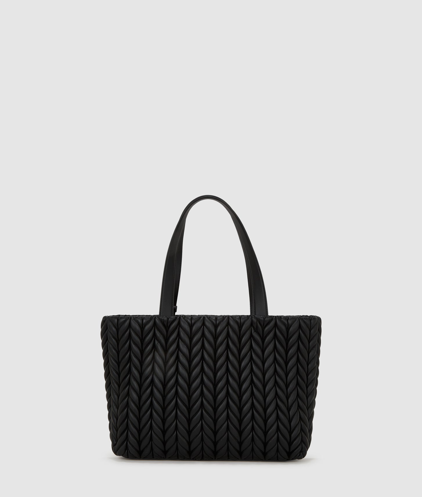 KarlLagerfeld Kweave Medium Tote Bag Black-Nickel