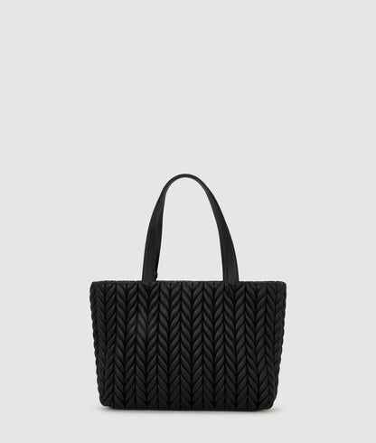 KarlLagerfeld Kweave Medium Tote Bag Black-Nickel