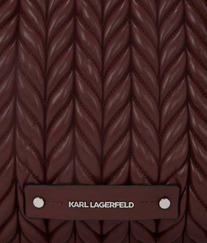 KarlLagerfeld Kweave Medium Tote Bag Windsor Wine