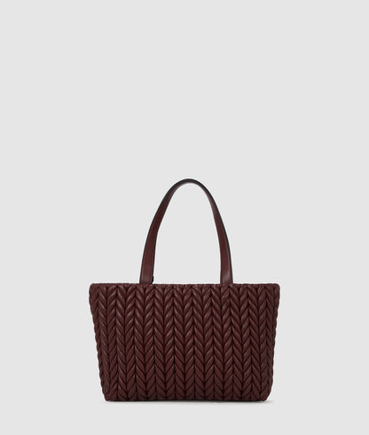 KarlLagerfeld Kweave Medium Tote Bag Windsor Wine