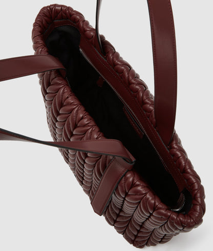 KarlLagerfeld Kweave Medium Tote Bag Windsor Wine