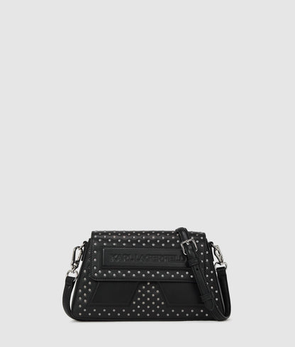 KarlLagerfeld Ikon K Studded Crossbody Bag Black Embellishment