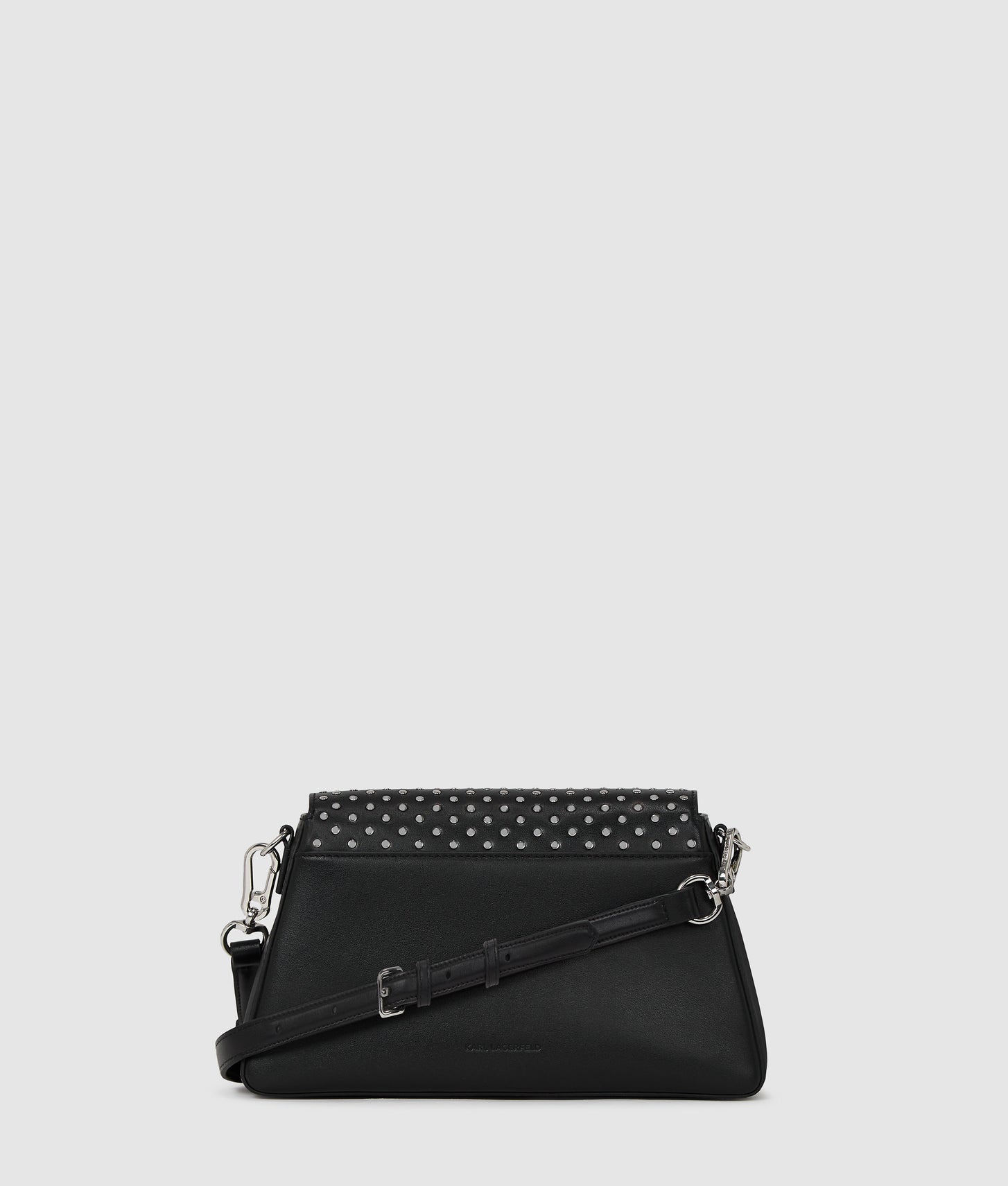 KarlLagerfeld Ikon K Studded Crossbody Bag Black Embellishment